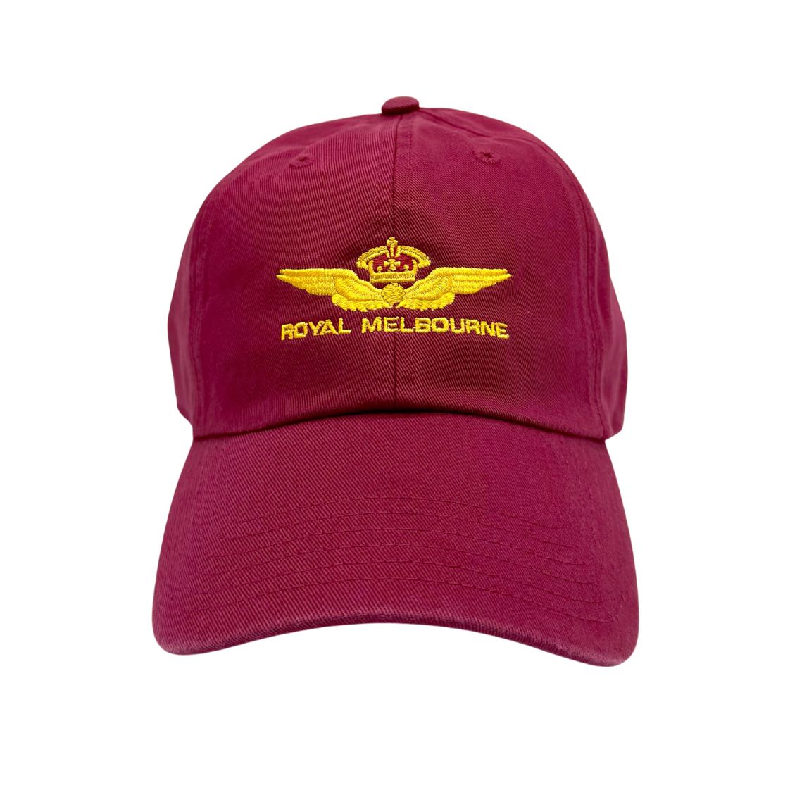Royal Melbourne Visitors Logo Cotton Cap - Red