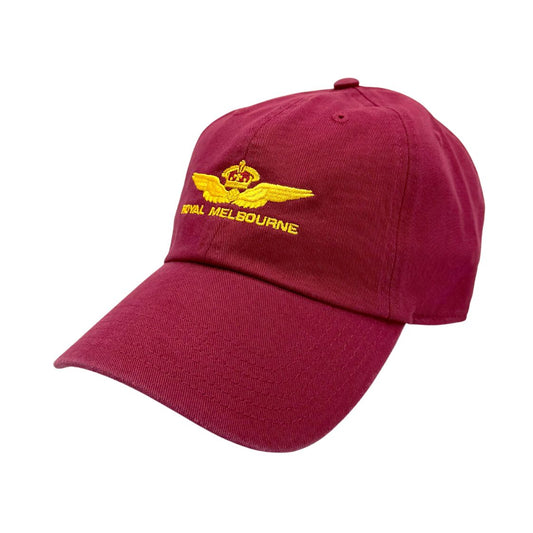 Royal Melbourne Visitors Logo Cotton Cap - Red