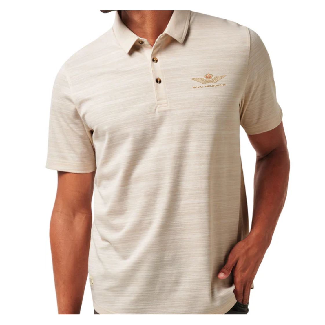 Royal Melbourne Travis Matthews West End Polo - Italian Sand