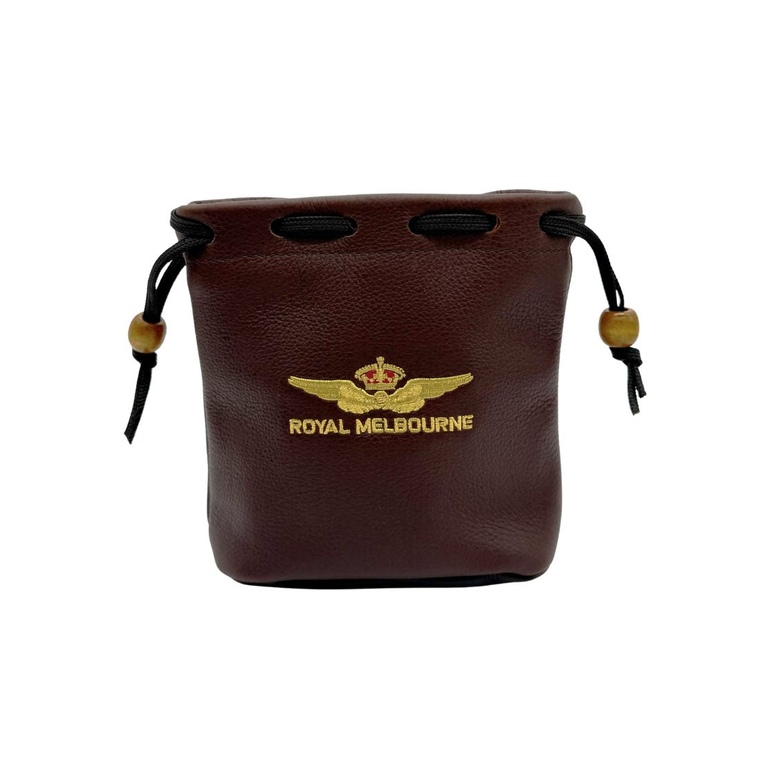 Visitor Logo Leather Tote Bag - Brown/Black