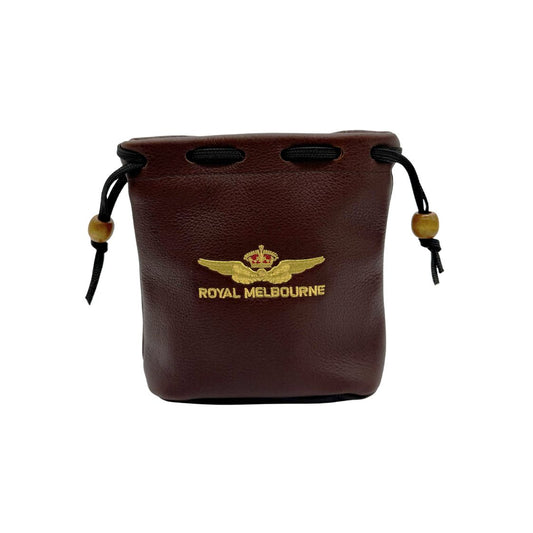 Visitor Logo Leather Tote Bag - Brown/Black