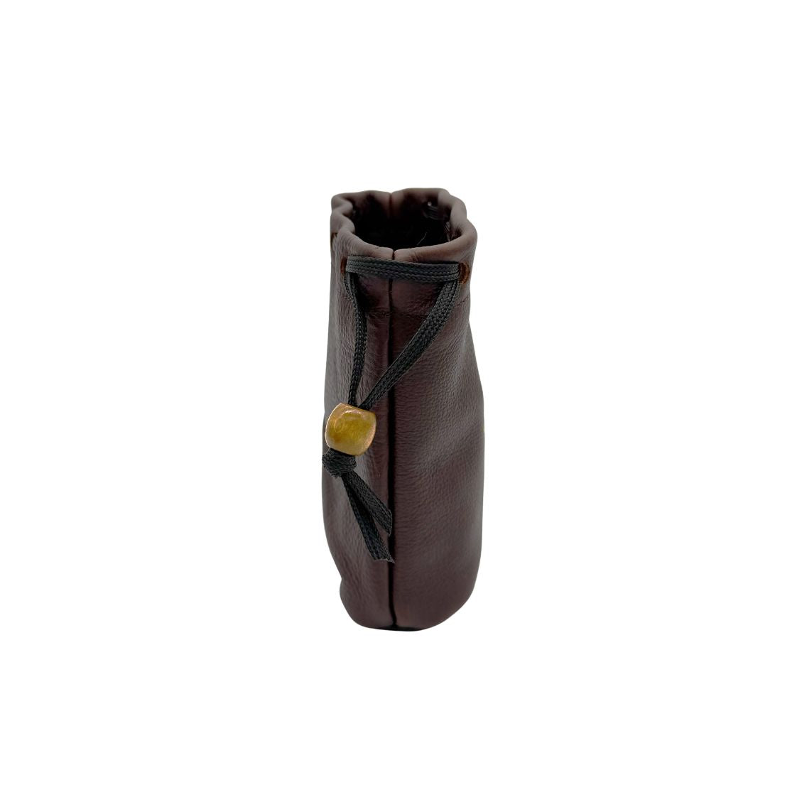 Visitor Logo Leather Tote Bag - Brown/Black
