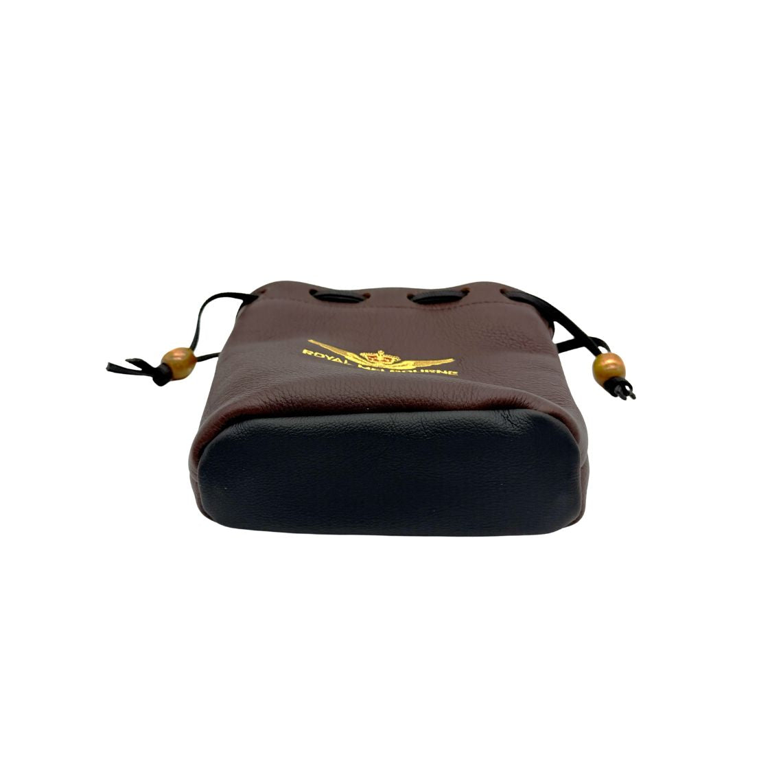 Visitor Logo Leather Tote Bag - Brown/Black
