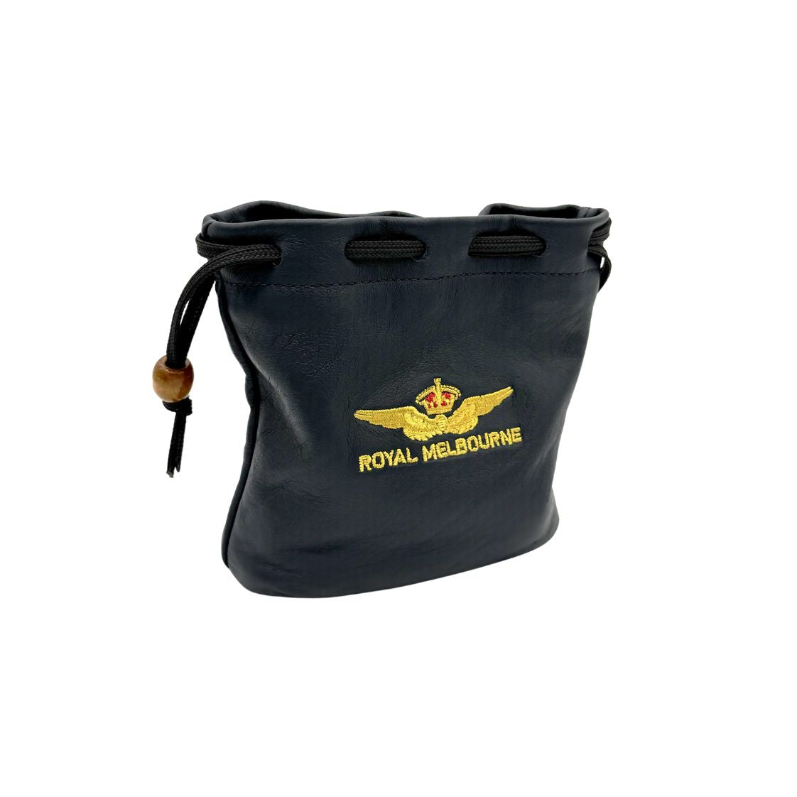 Visitor Logo Leather Tote Bag - Navy/Red