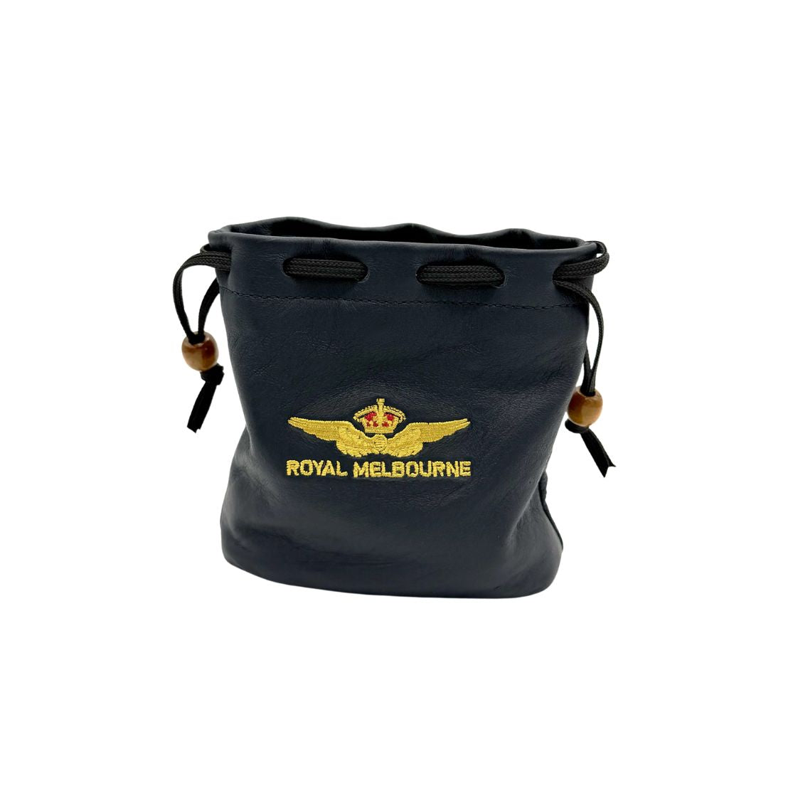 Visitor Logo Leather Tote Bag - Navy/Red