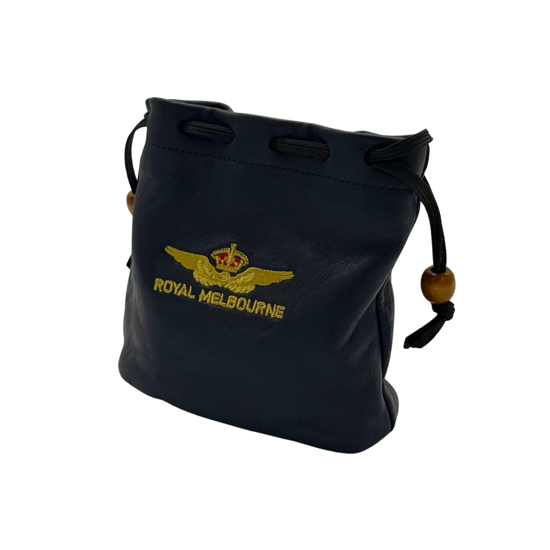 Royal Melbourne Leather Tote Bag - Navy/Red