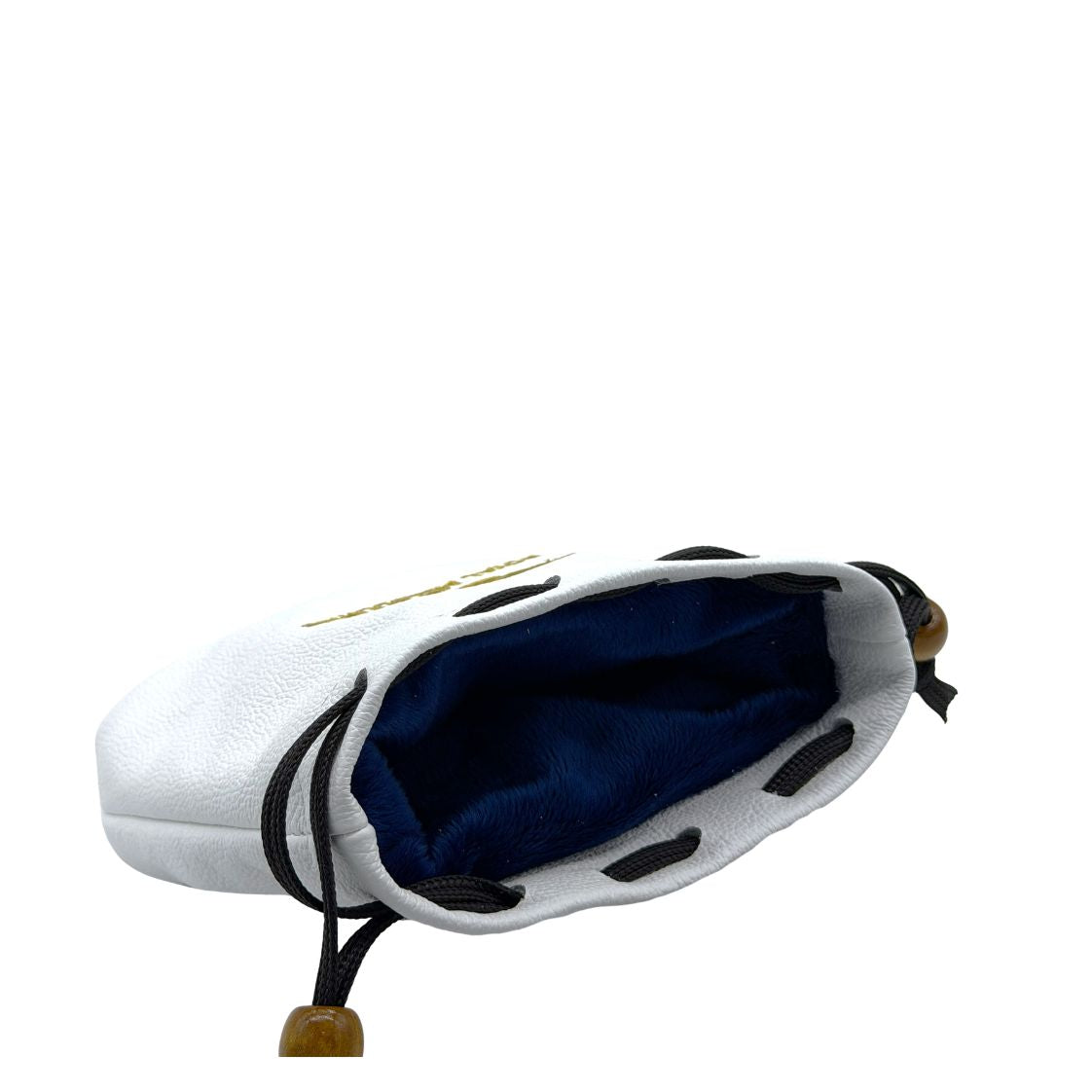 Leather Tote Bag - White/Navy