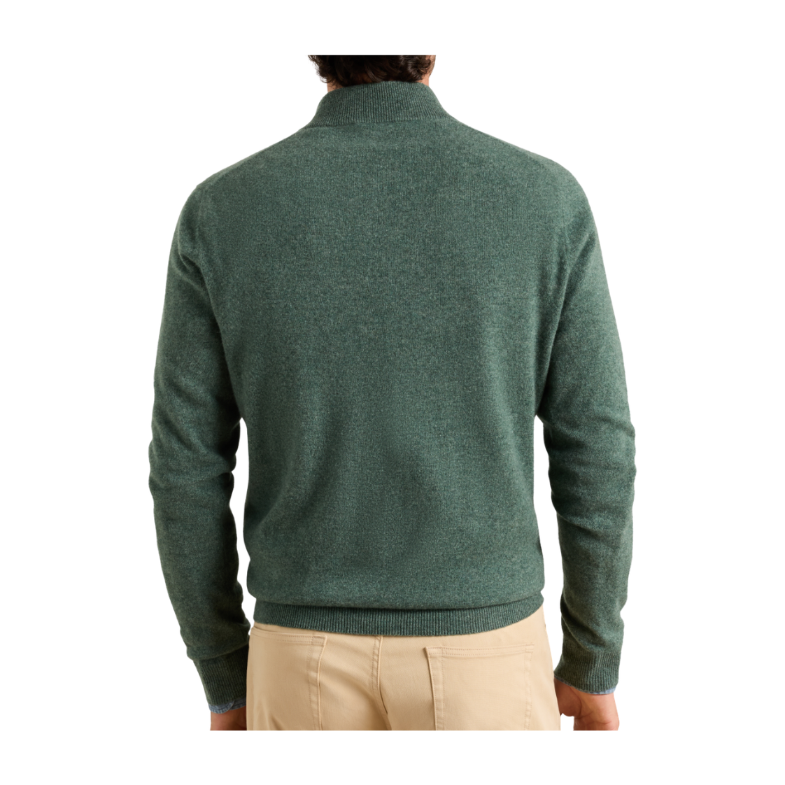 Royal Melbourne Peter Millar Cashmere 1/4 Zip - Green