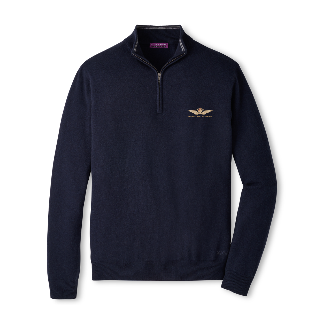 Royal Melbourne Peter Millar Cashmere 1/4 Zip - Navy