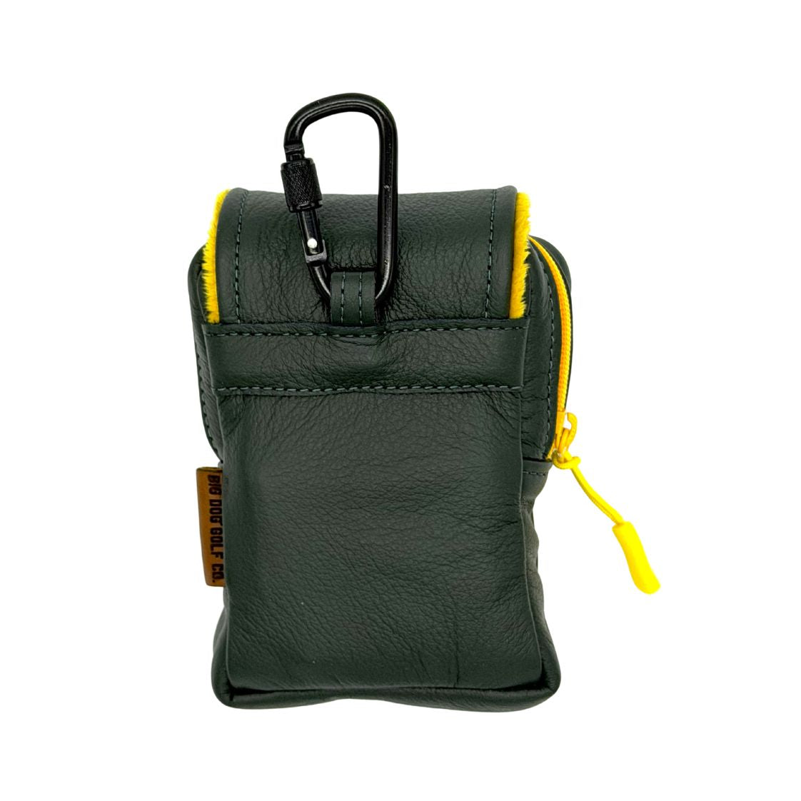 Leather Rangefinder Cover - Green/Gold