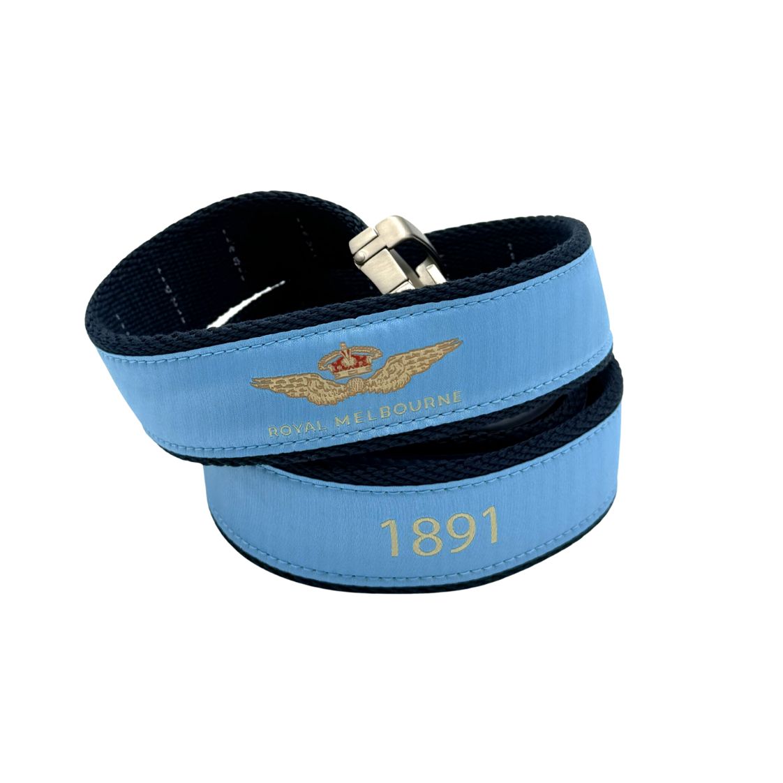 Royal Melbourne Logo Fabric Belt - Light Blue