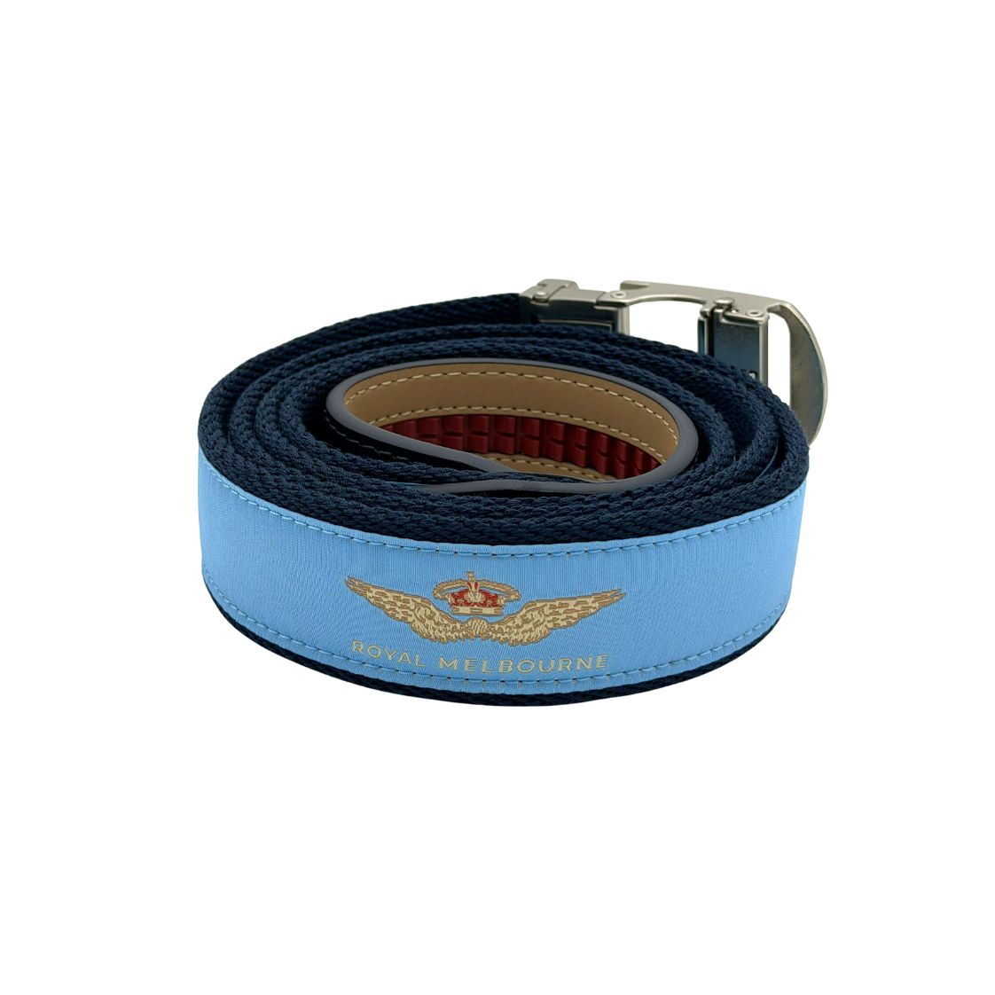 Royal Melbourne Logo Fabric Belt - Light Blue