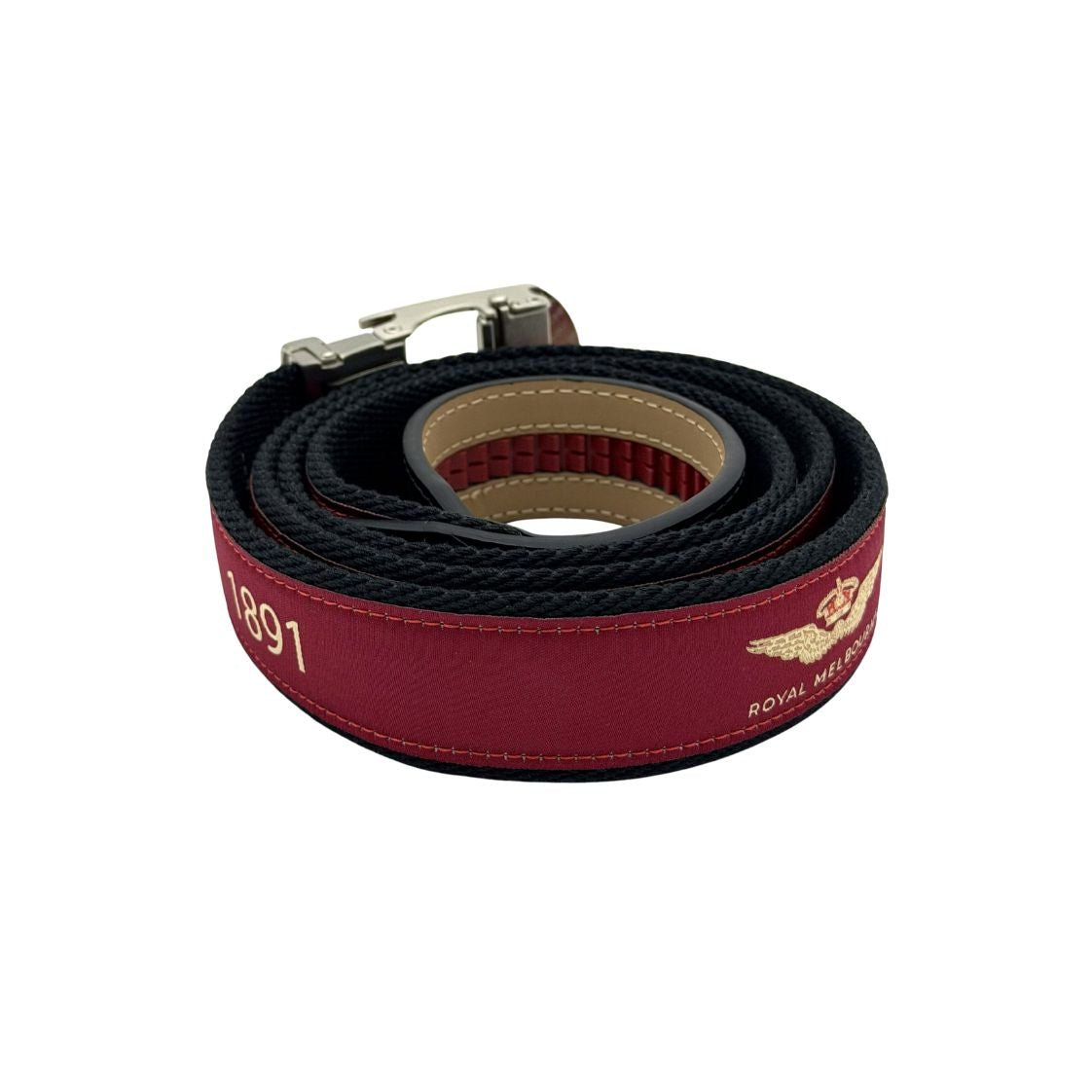 Royal Melbourne Logo Fabric Belt - Red