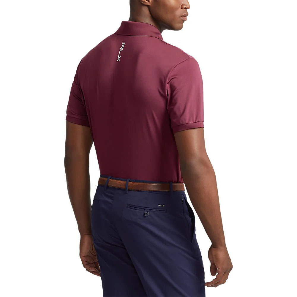 RLX Ralph Lauren Airflow Performance Royal Melbourne Embroidered Harvard Wine