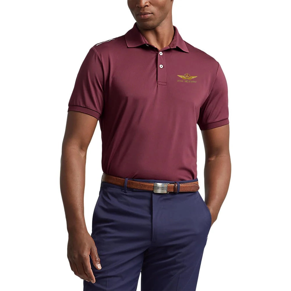 RLX Ralph Lauren Airflow Performance Royal Melbourne Embroidered - Harvard Wine