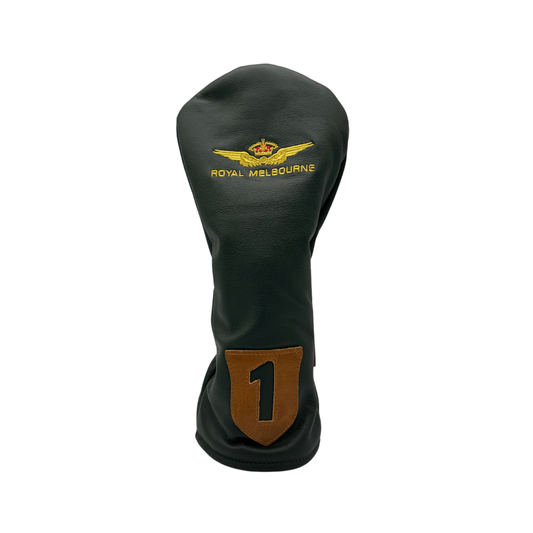 Royal Melbourne Leather Driver Cover - Green