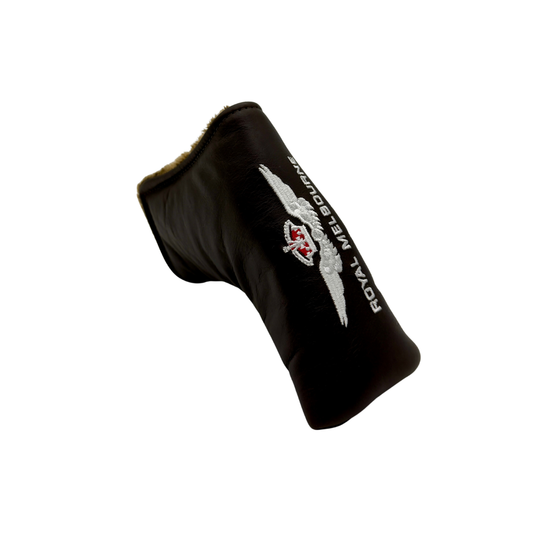 Royal Melbourne Leather Blade Putter Cover - Soil