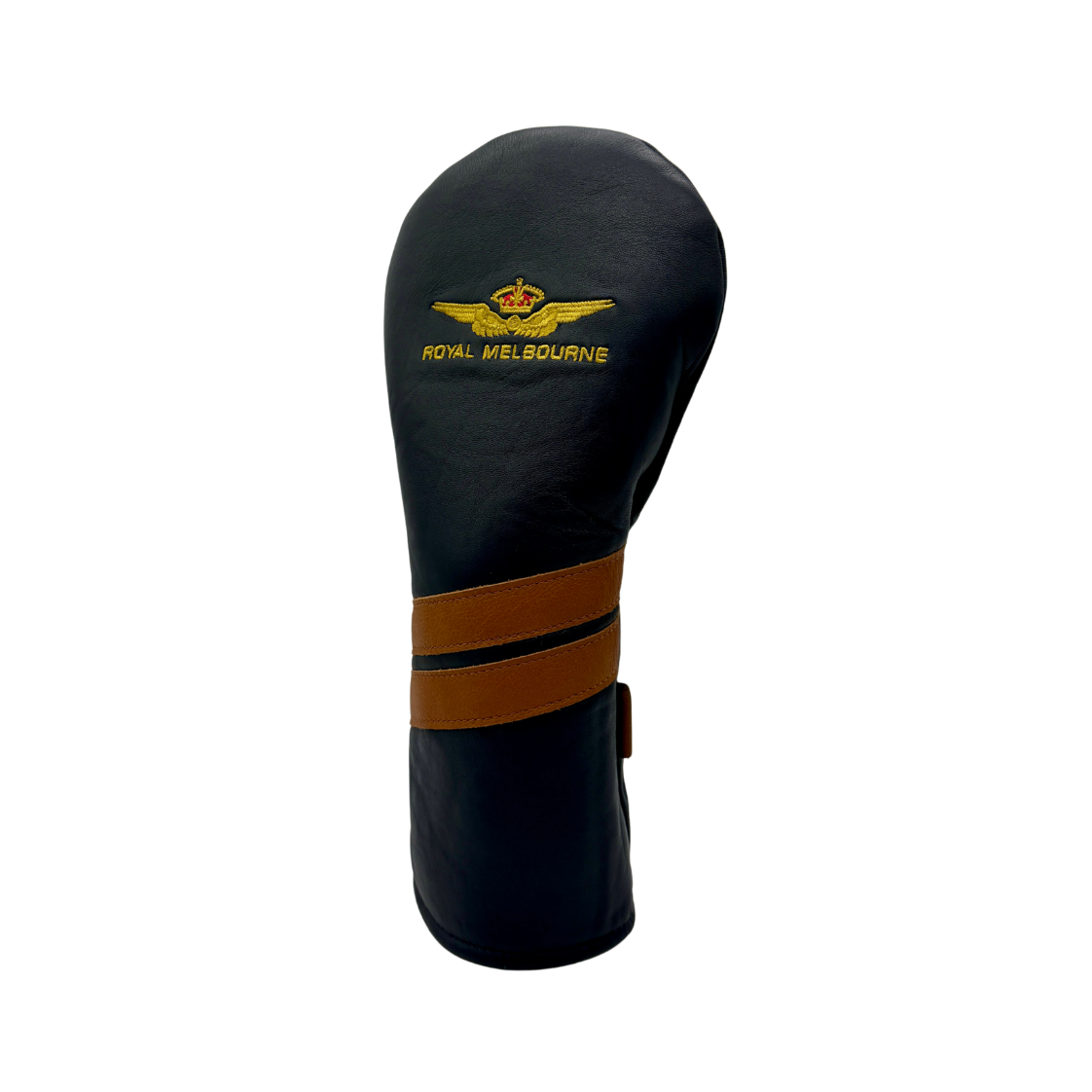Royal Melbourne Leather Driver Cover - Navy/Soil