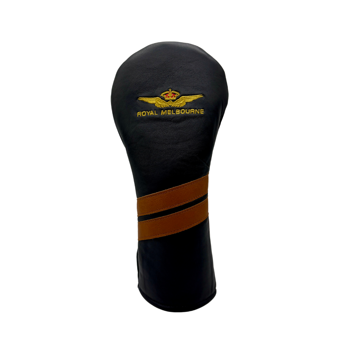 Royal Melbourne Leather Driver Cover - Navy/Soil