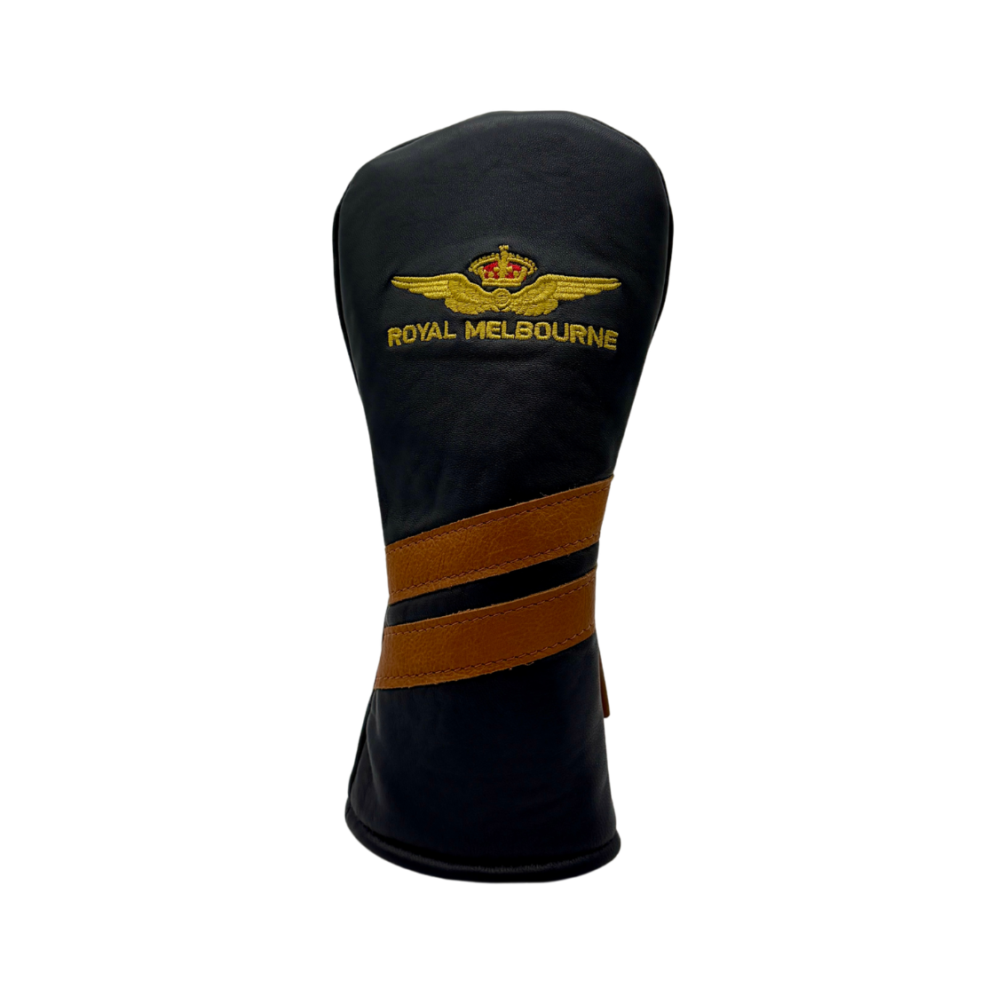 Royal Melbourne Leather Fairway Cover - Navy/Soil