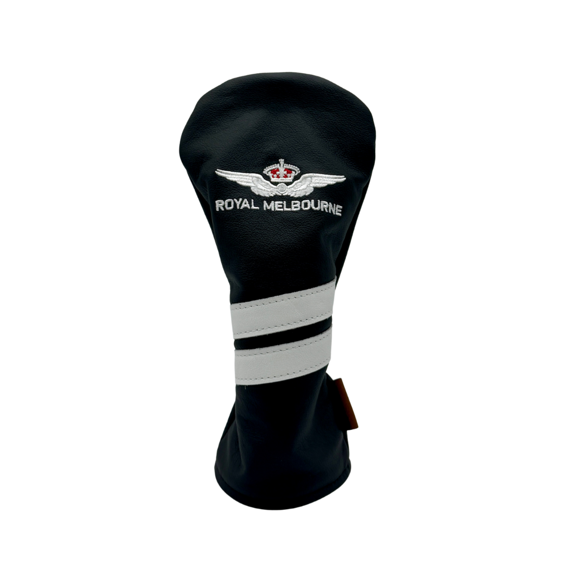 Royal Melbourne Leather Fairway Cover - Black/White