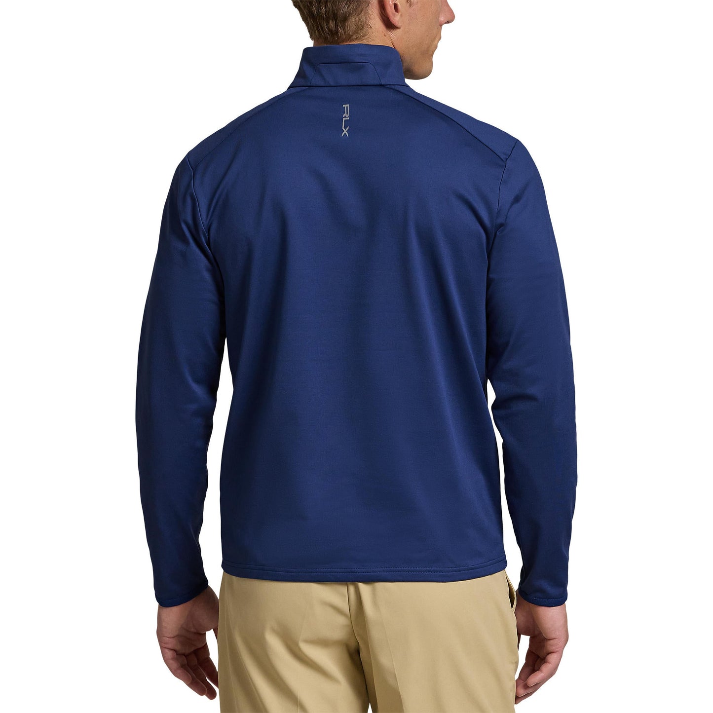 RLX Ralph Lauren Driver Stretch Jersey Golf Pullover With Royal Melbourne Logo -  Annapolis Blue
