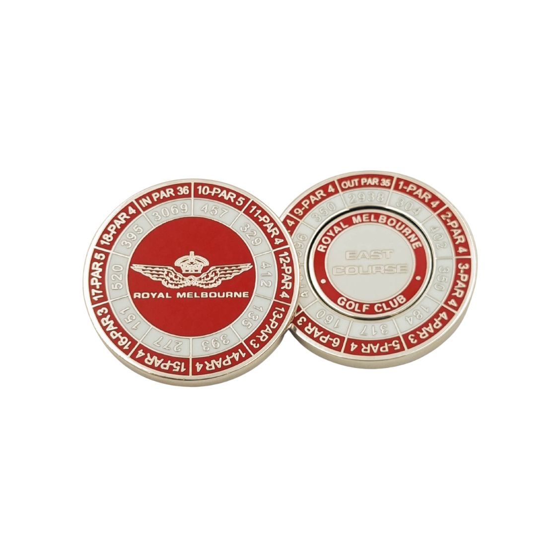 Royal Melbourne Yardage Ball Marker