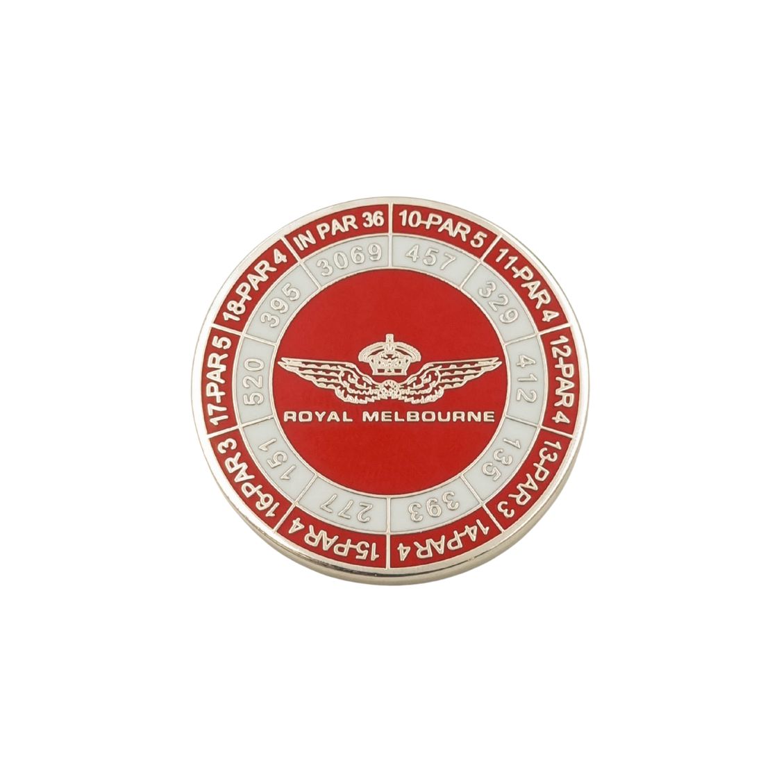 Royal Melbourne Yardage Ball Marker