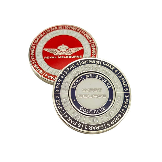 Royal Melbourne Yardage Ball Marker