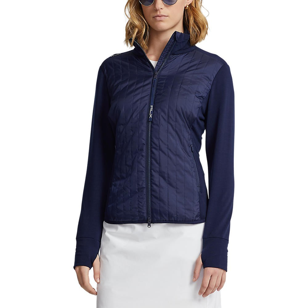 RLX Ralph Lauren Women's Hybrid Performance Full-Zip Jacket - French Navy