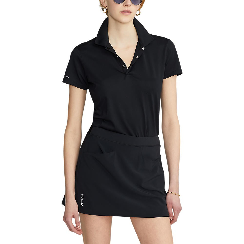 RLX Ralph Lauren Women's Tour Performance Golf Shirt - Polo Black